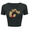 Ladies' Poly-Cotton Crop T-Shirt Thumbnail