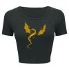 Ladies' Poly-Cotton Crop T-Shirt Thumbnail