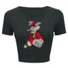 Ladies' Poly-Cotton Crop T-Shirt Thumbnail