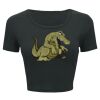 Ladies' Poly-Cotton Crop T-Shirt Thumbnail