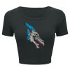 Ladies' Poly-Cotton Crop T-Shirt Thumbnail