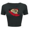 Ladies' Poly-Cotton Crop T-Shirt Thumbnail