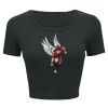 Ladies' Poly-Cotton Crop T-Shirt Thumbnail