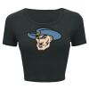 Ladies' Poly-Cotton Crop T-Shirt Thumbnail