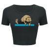 Ladies' Poly-Cotton Crop T-Shirt Thumbnail