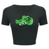 Ladies' Poly-Cotton Crop T-Shirt Thumbnail