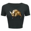 Ladies' Poly-Cotton Crop T-Shirt Thumbnail