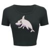 Ladies' Poly-Cotton Crop T-Shirt Thumbnail