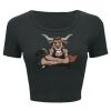 Ladies' Poly-Cotton Crop T-Shirt Thumbnail