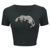 Ladies' Poly-Cotton Crop T-Shirt Thumbnail