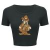 Ladies' Poly-Cotton Crop T-Shirt Thumbnail