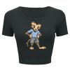 Ladies' Poly-Cotton Crop T-Shirt Thumbnail