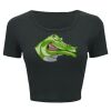 Ladies' Poly-Cotton Crop T-Shirt Thumbnail