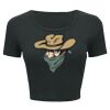 Ladies' Poly-Cotton Crop T-Shirt Thumbnail