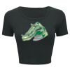 Ladies' Poly-Cotton Crop T-Shirt Thumbnail