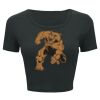 Ladies' Poly-Cotton Crop T-Shirt Thumbnail