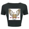 Ladies' Poly-Cotton Crop T-Shirt Thumbnail