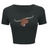 Ladies' Poly-Cotton Crop T-Shirt Thumbnail