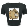 Ladies' Poly-Cotton Crop T-Shirt Thumbnail