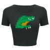 Ladies' Poly-Cotton Crop T-Shirt Thumbnail