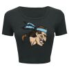 Ladies' Poly-Cotton Crop T-Shirt Thumbnail
