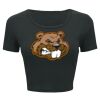 Ladies' Poly-Cotton Crop T-Shirt Thumbnail