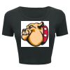 Ladies' Poly-Cotton Crop T-Shirt Thumbnail