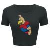 Ladies' Poly-Cotton Crop T-Shirt Thumbnail