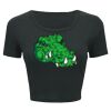 Ladies' Poly-Cotton Crop T-Shirt Thumbnail