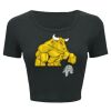 Ladies' Poly-Cotton Crop T-Shirt Thumbnail