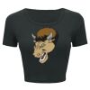 Ladies' Poly-Cotton Crop T-Shirt Thumbnail