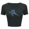 Ladies' Poly-Cotton Crop T-Shirt Thumbnail