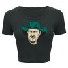 Ladies' Poly-Cotton Crop T-Shirt Thumbnail
