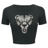 Ladies' Poly-Cotton Crop T-Shirt Thumbnail
