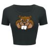 Ladies' Poly-Cotton Crop T-Shirt Thumbnail