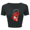 Ladies' Poly-Cotton Crop T-Shirt Thumbnail
