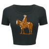 Ladies' Poly-Cotton Crop T-Shirt Thumbnail