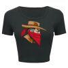 Ladies' Poly-Cotton Crop T-Shirt Thumbnail