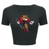 Ladies' Poly-Cotton Crop T-Shirt Thumbnail