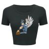Ladies' Poly-Cotton Crop T-Shirt Thumbnail