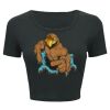Ladies' Poly-Cotton Crop T-Shirt Thumbnail
