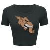 Ladies' Poly-Cotton Crop T-Shirt Thumbnail