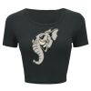 Ladies' Poly-Cotton Crop T-Shirt Thumbnail