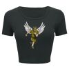 Ladies' Poly-Cotton Crop T-Shirt Thumbnail