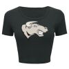 Ladies' Poly-Cotton Crop T-Shirt Thumbnail