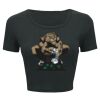 Ladies' Poly-Cotton Crop T-Shirt Thumbnail