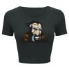 Ladies' Poly-Cotton Crop T-Shirt Thumbnail