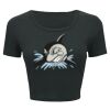 Ladies' Poly-Cotton Crop T-Shirt Thumbnail