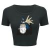 Ladies' Poly-Cotton Crop T-Shirt Thumbnail