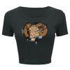 Ladies' Poly-Cotton Crop T-Shirt Thumbnail